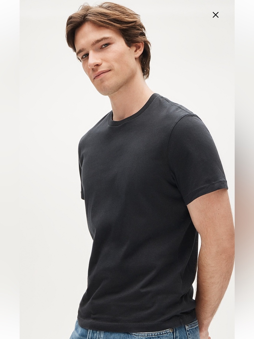 J. Crew Broken-in T-shirt Bedford Coal Medium - Picture 2 of 8